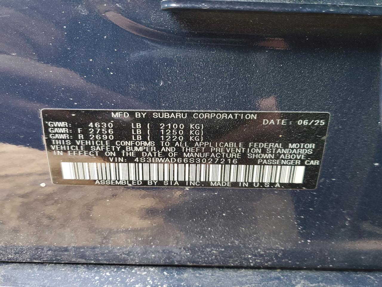 2025 SUBARU Legacy