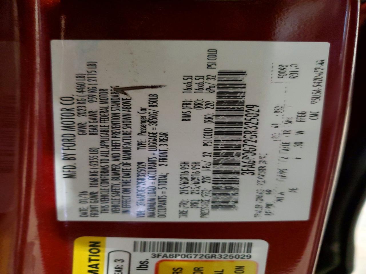 2016 FORD FUSION
