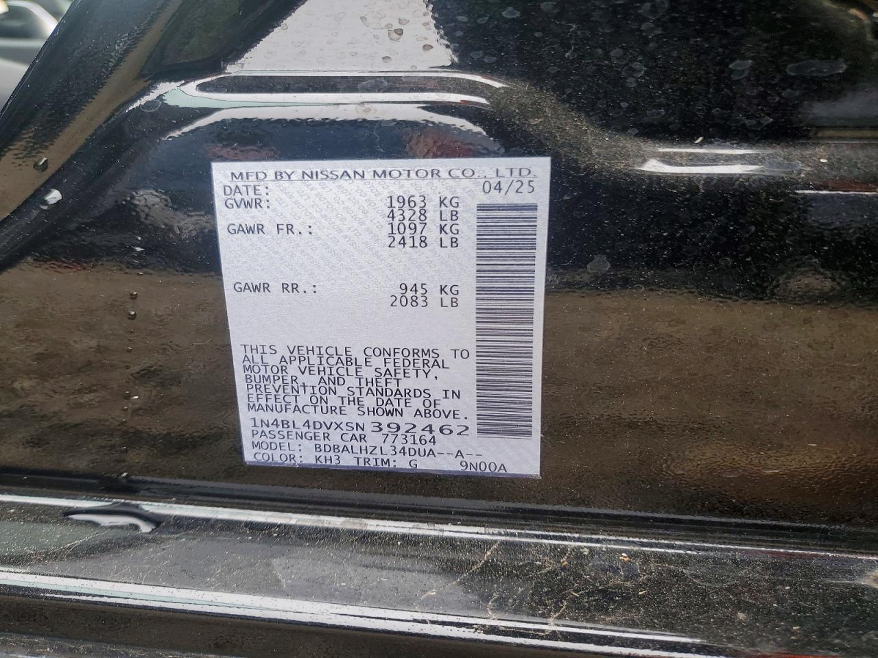 2025 NISSAN ALTIMA