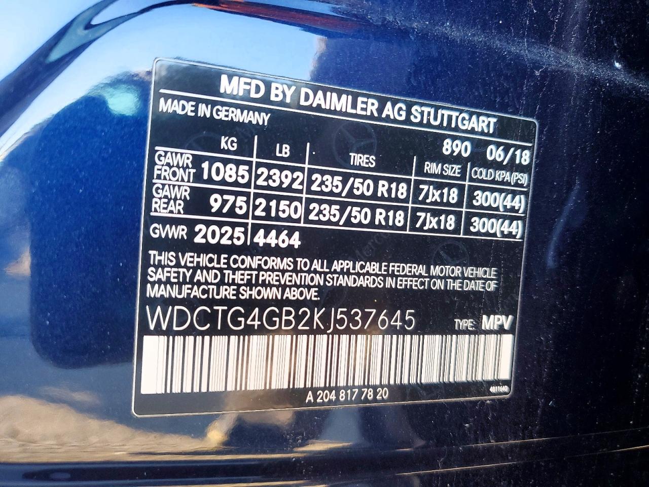 2019 MERCEDES-BENZ GLA-Class