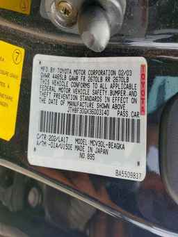 2003 LEXUS Es 300