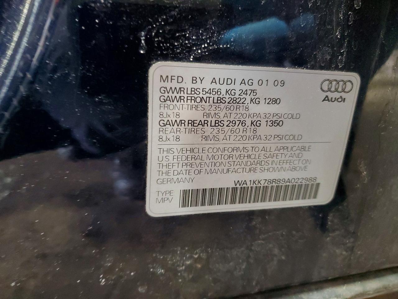 2009 AUDI Q5