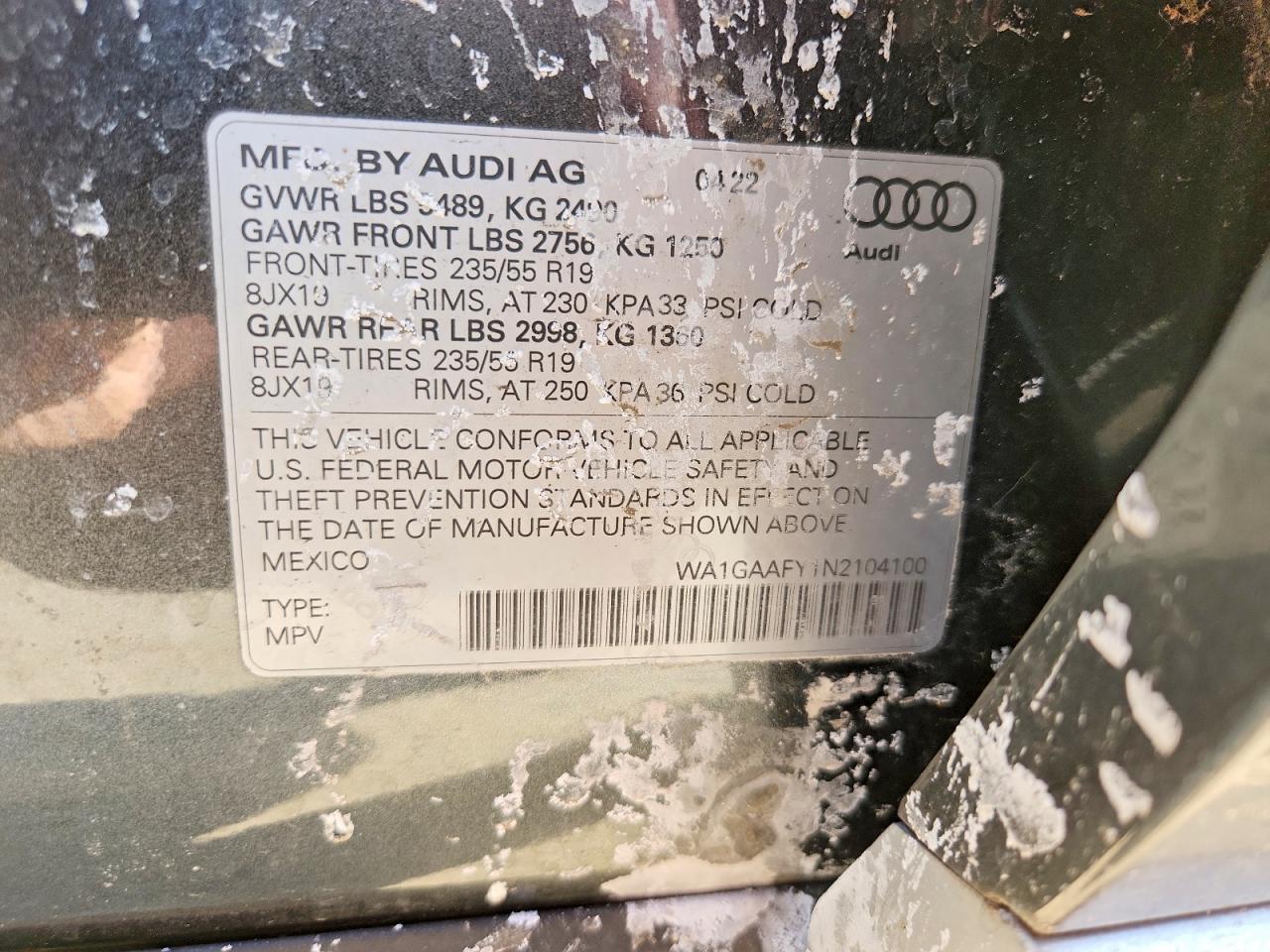 2022 AUDI Q5