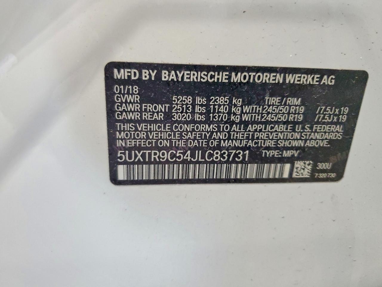2018 BMW X3