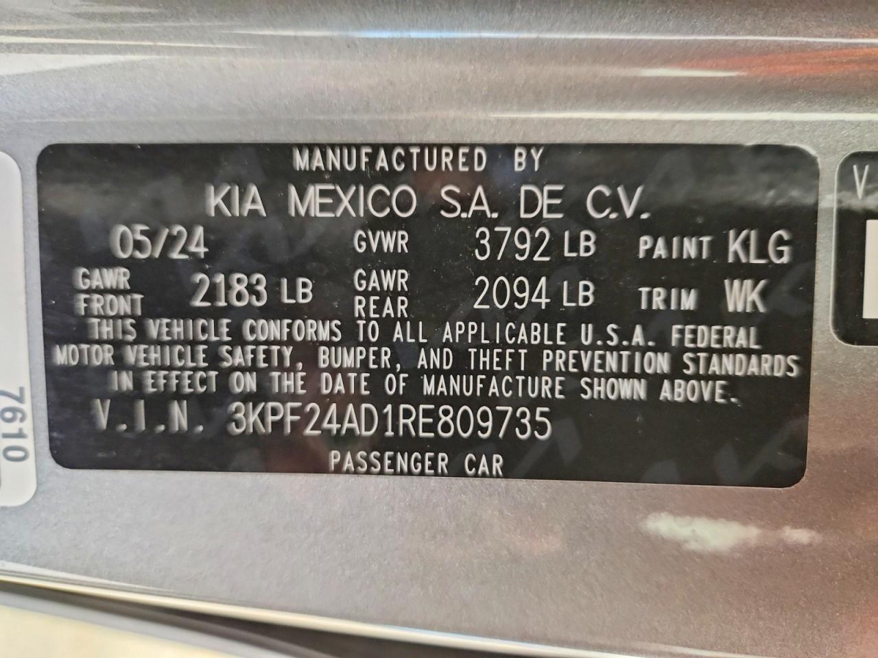 2024 KIA FORTE