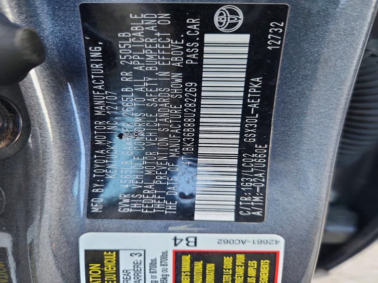2008 TOYOTA Avalon