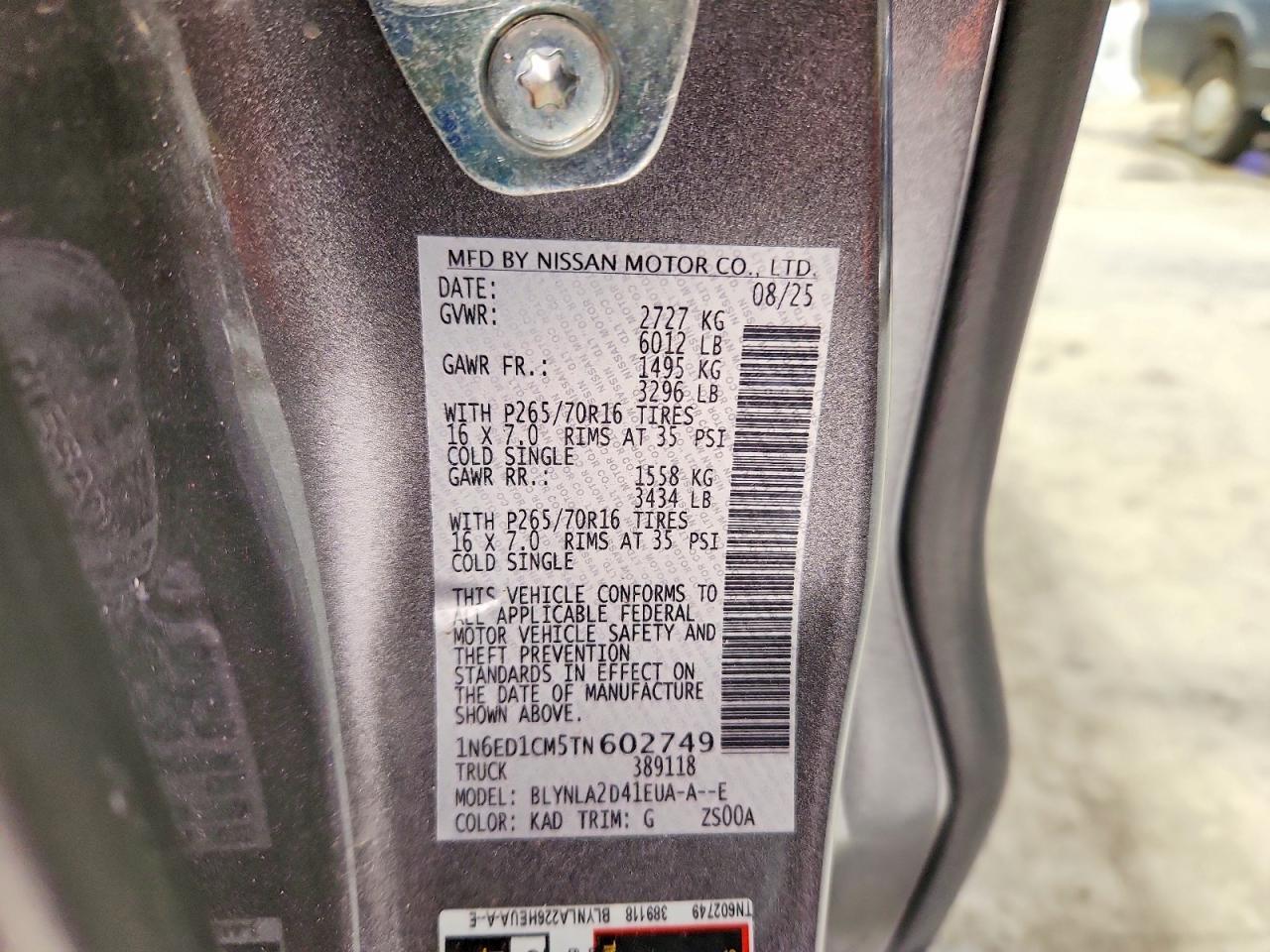 2026 NISSAN Frontier