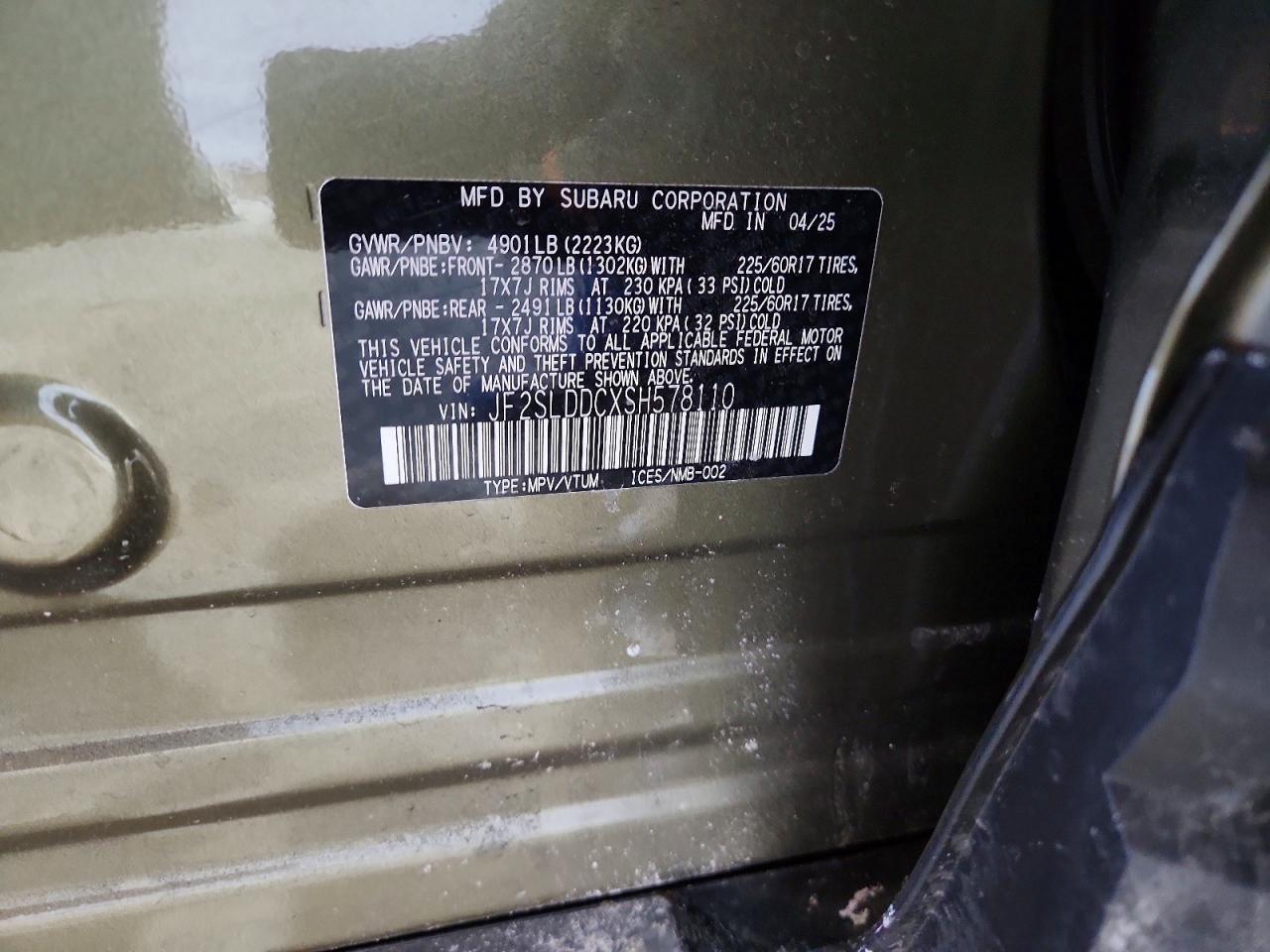 2025 SUBARU FORESTER