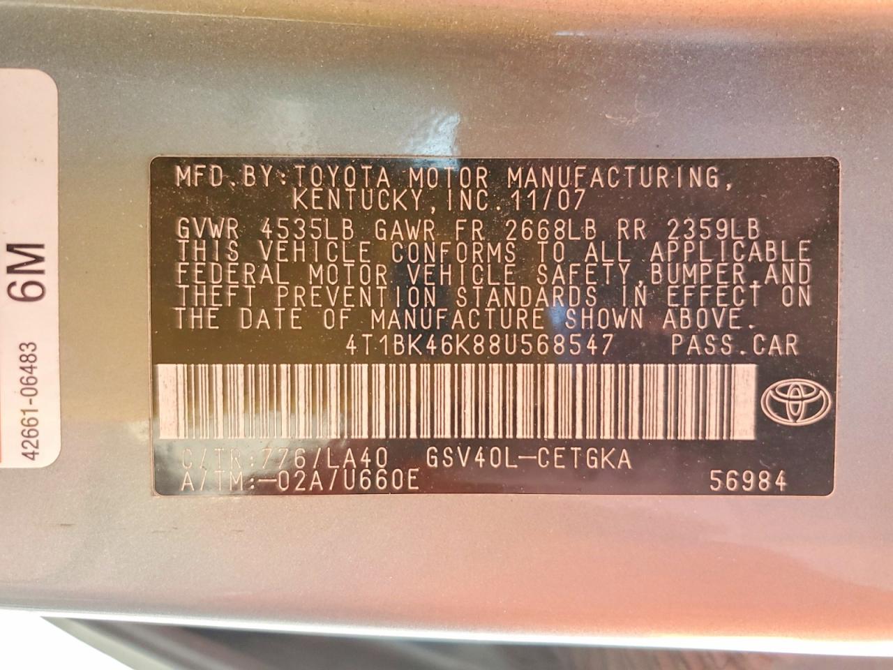 2008 TOYOTA