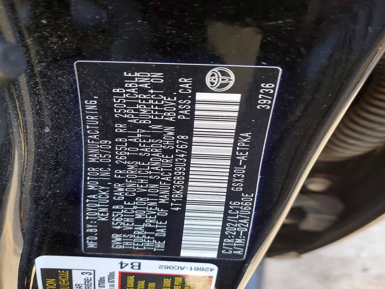 2009 TOYOTA Avalon