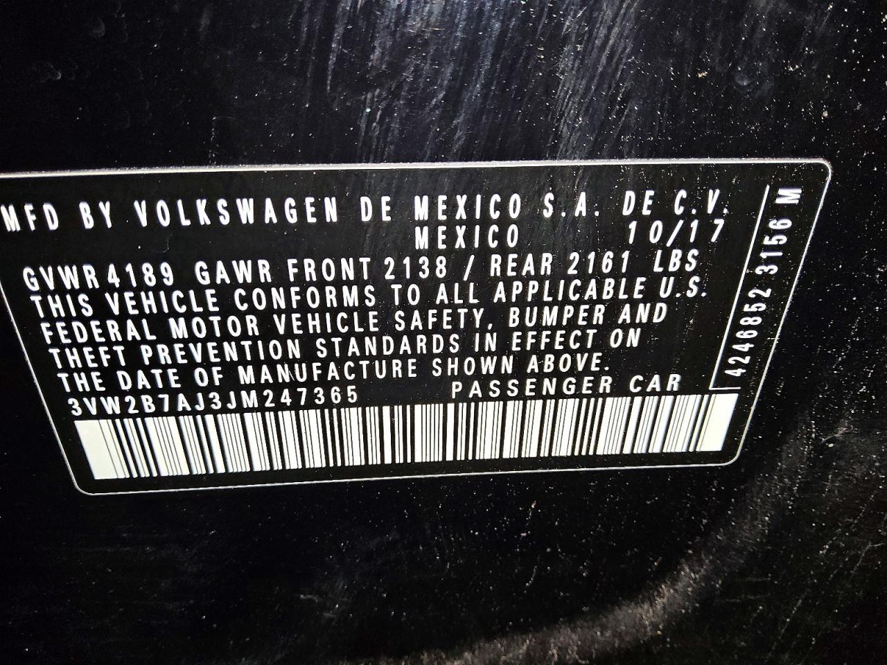 2018 VOLKSWAGEN JETTA
