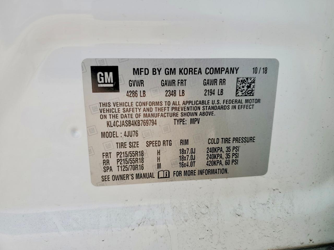 2019 BUICK ENCORE