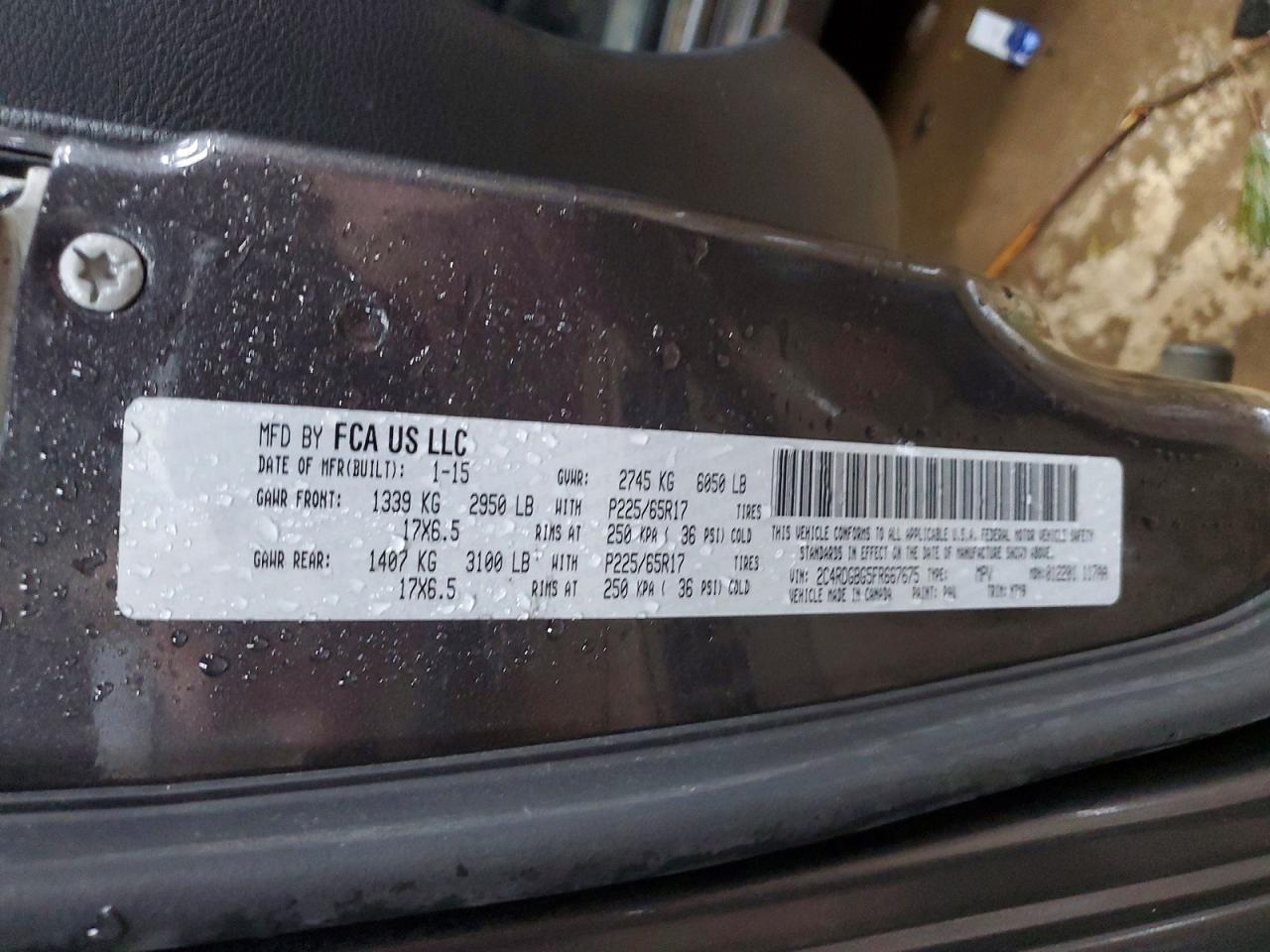 2015 DODGE GRAND CARAVAN