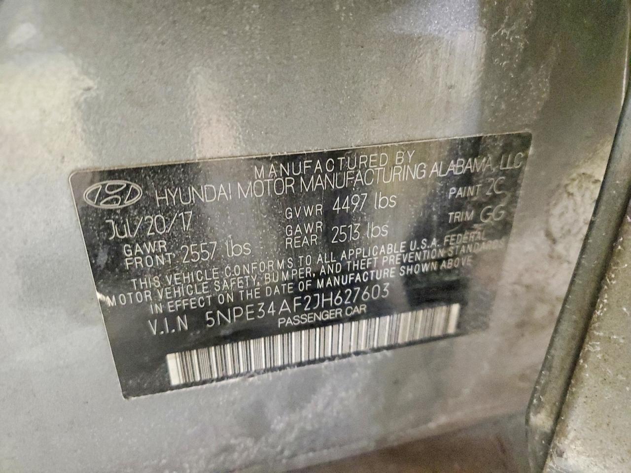 2018 HYUNDAI SONATA