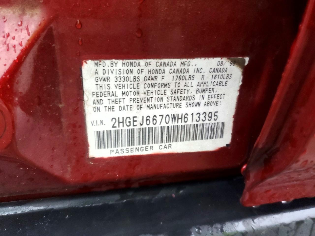 1998 HONDA CIVIC