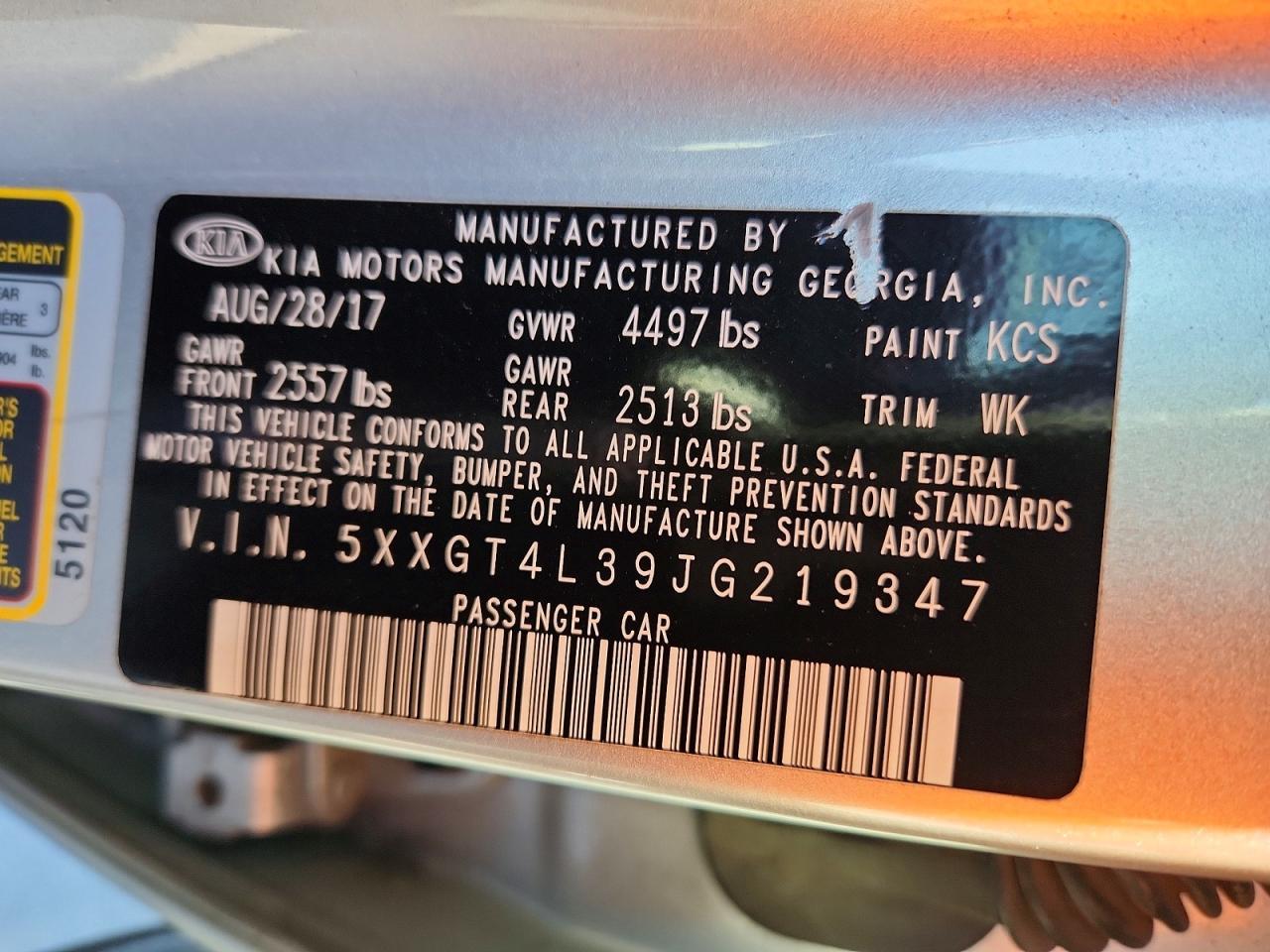 2018 KIA OPTIMA