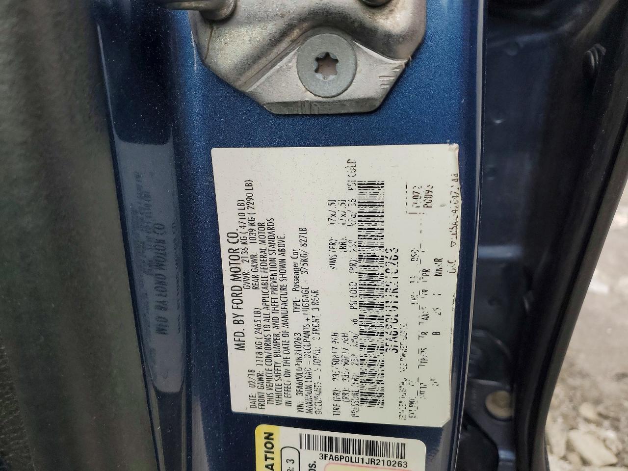 2018 FORD FUSION