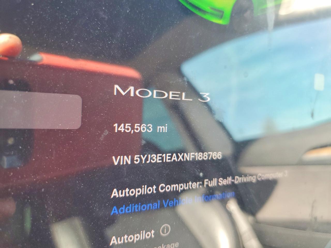 2022 TESLA MODEL 3