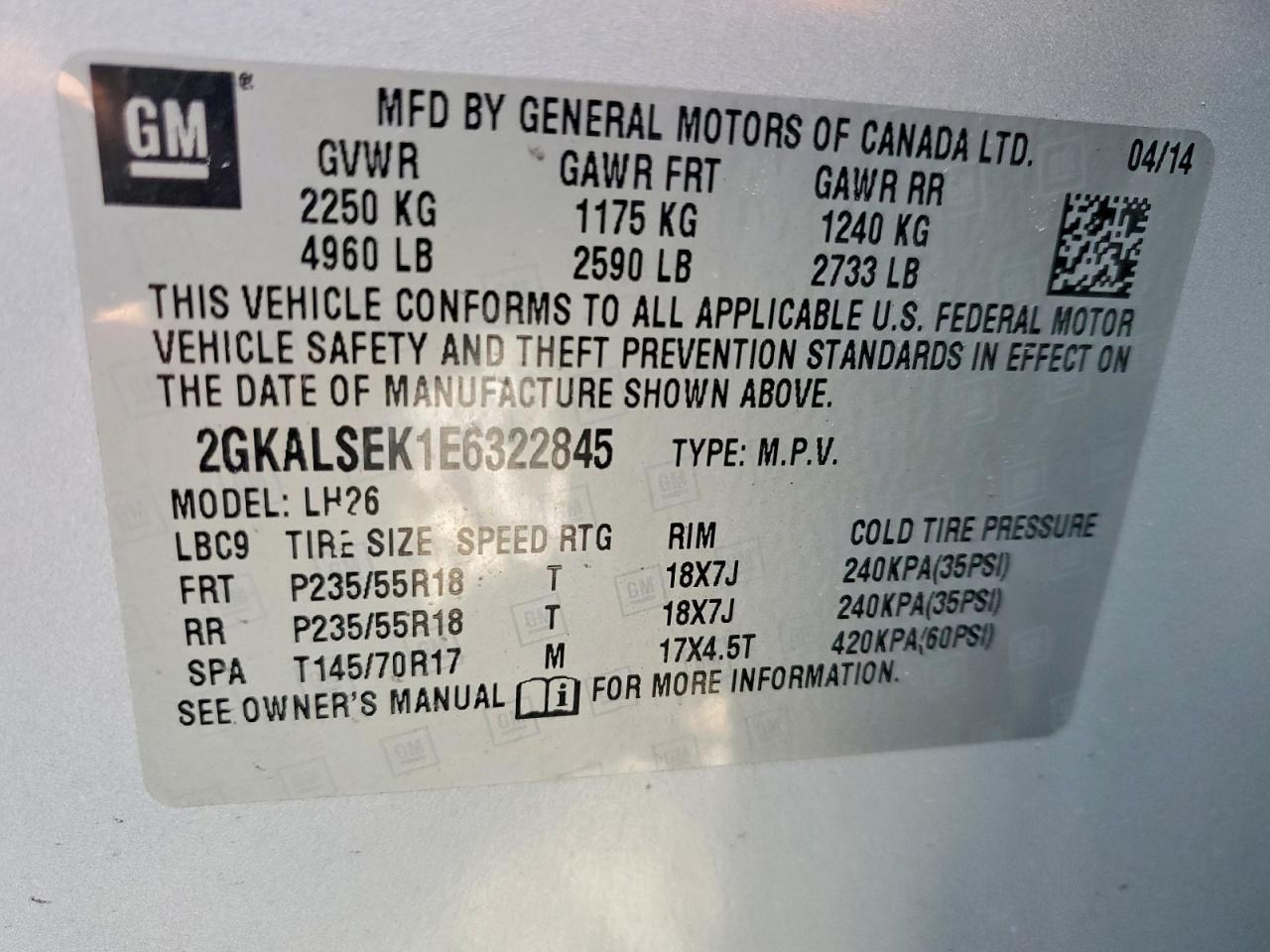 2014 GMC Terrain