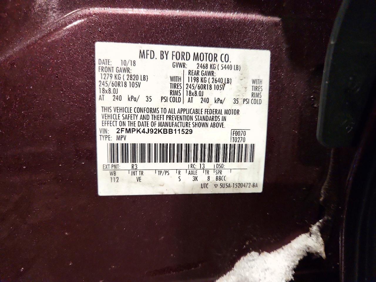 2019 FORD EDGE
