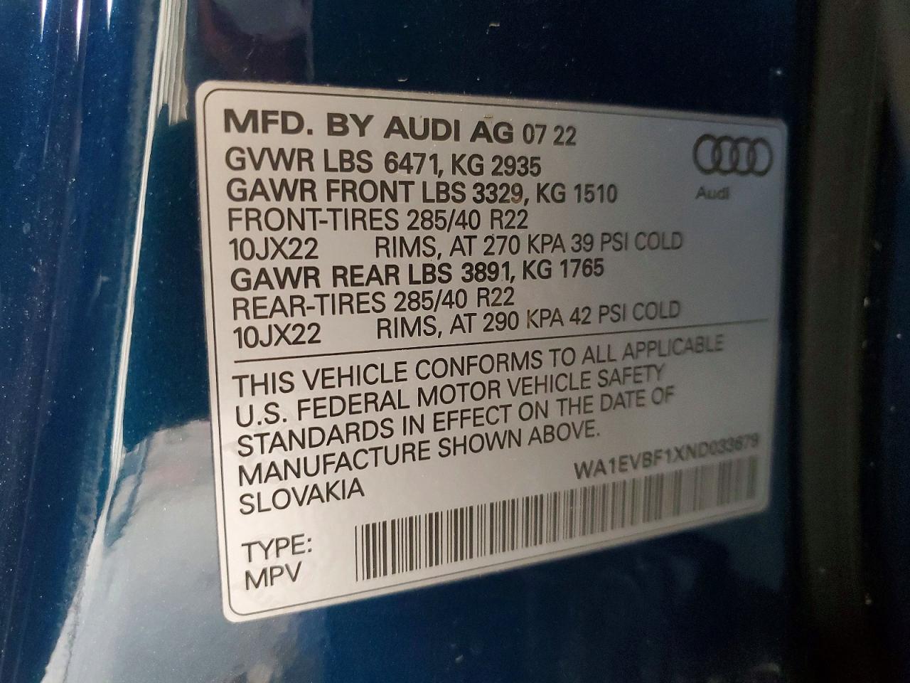 2022 AUDI Q8