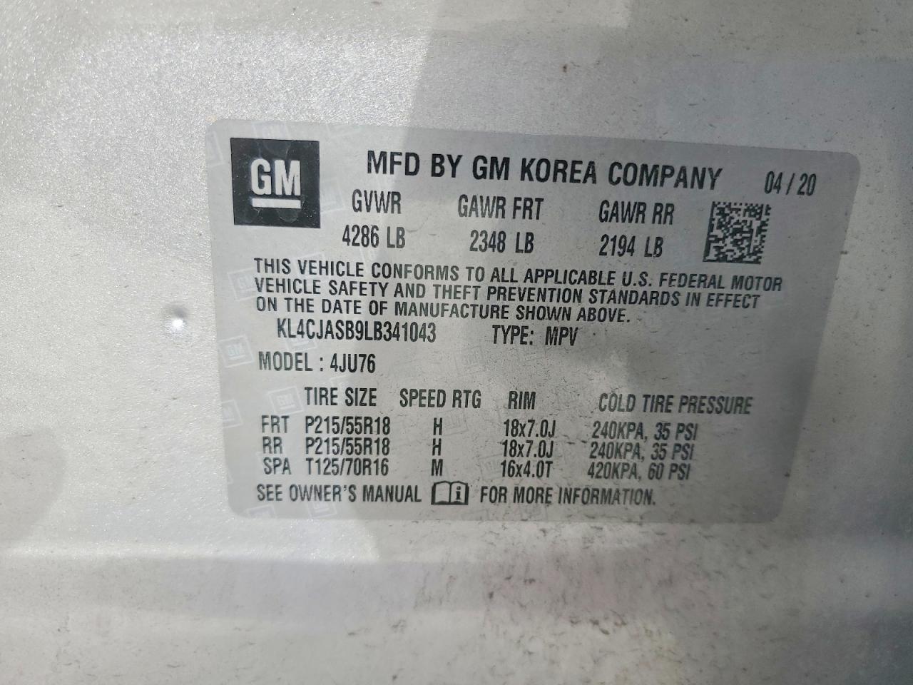 2020 BUICK ENCORE