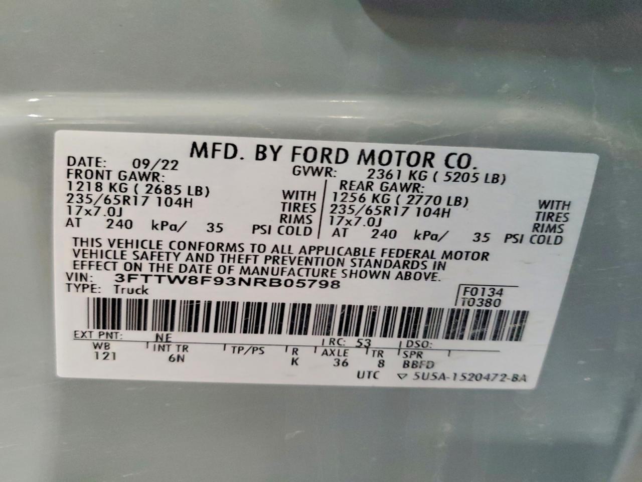 2022 FORD Maverick