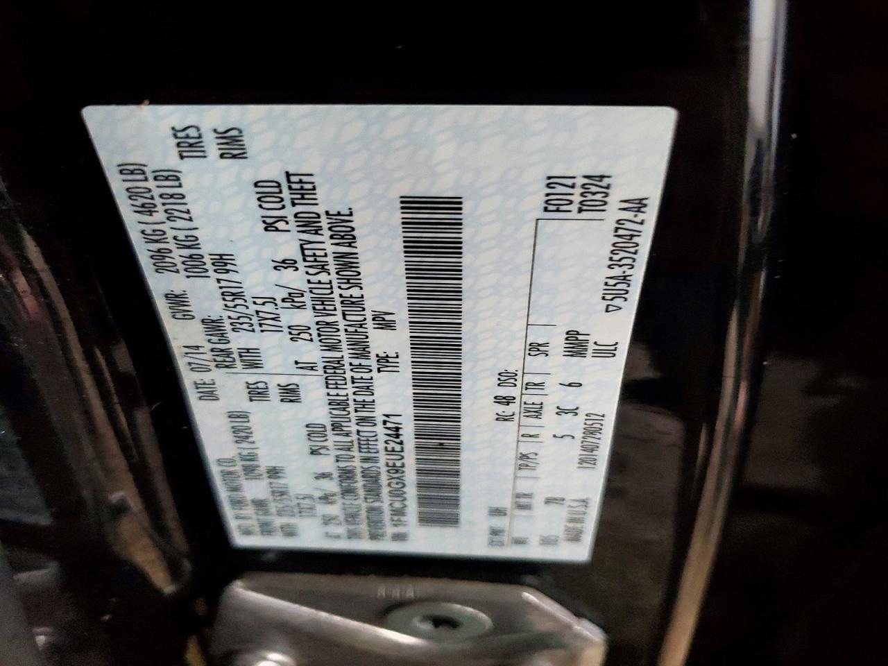2014 FORD ESCAPE