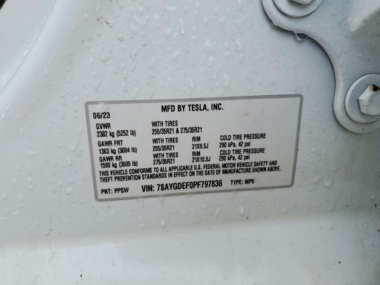 2023 TESLA MODEL Y
