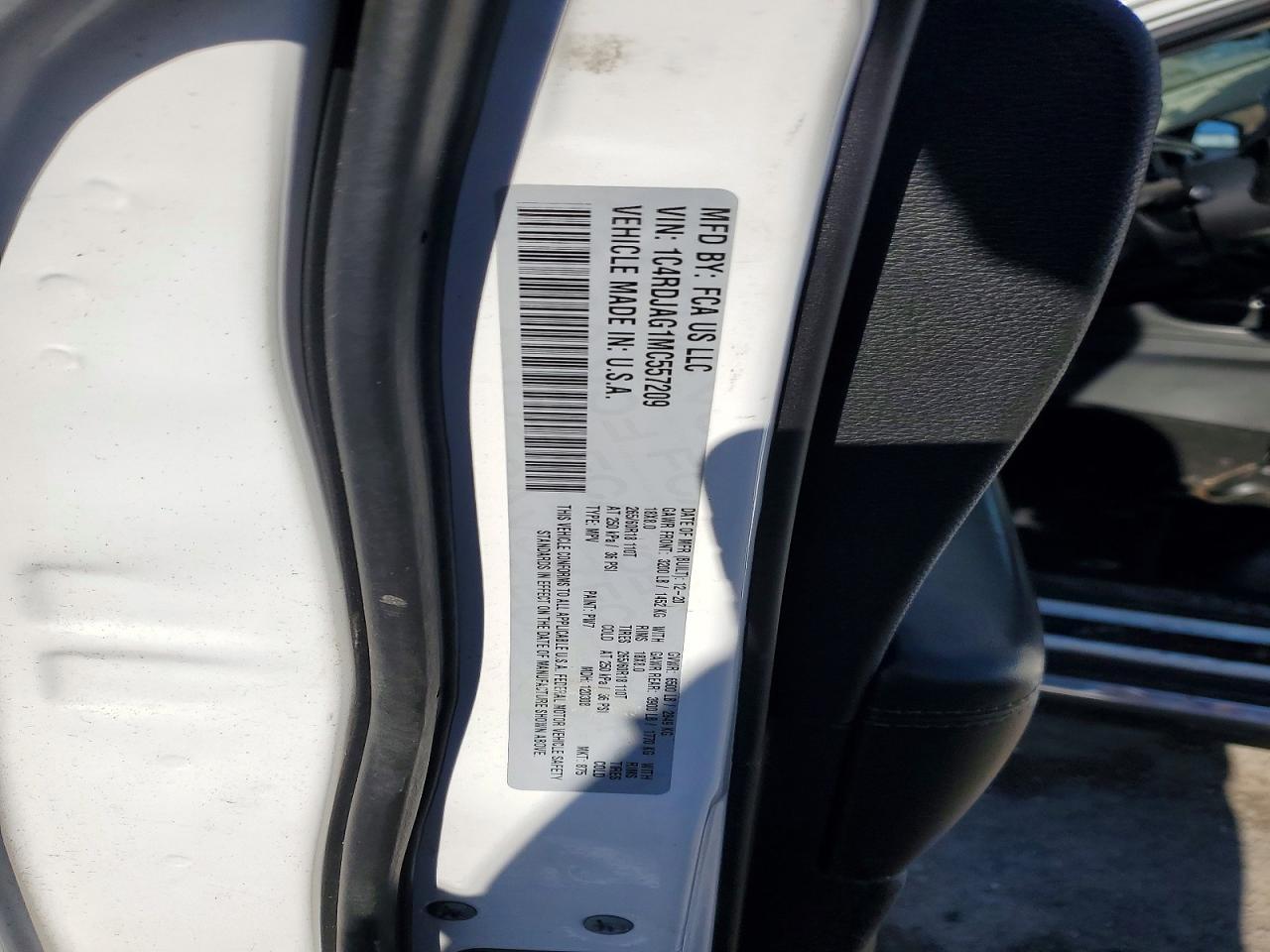 2021 DODGE DURANGO