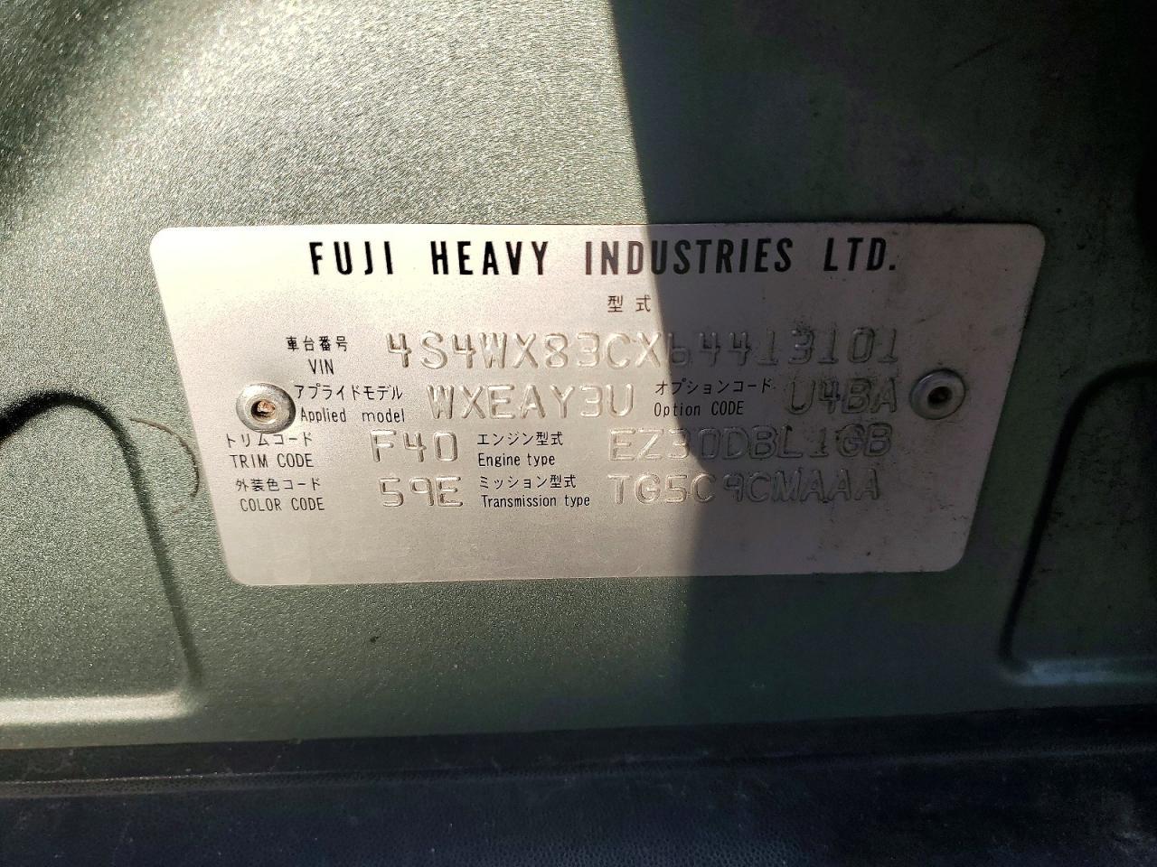 2006 SUBARU B9 Tribeca