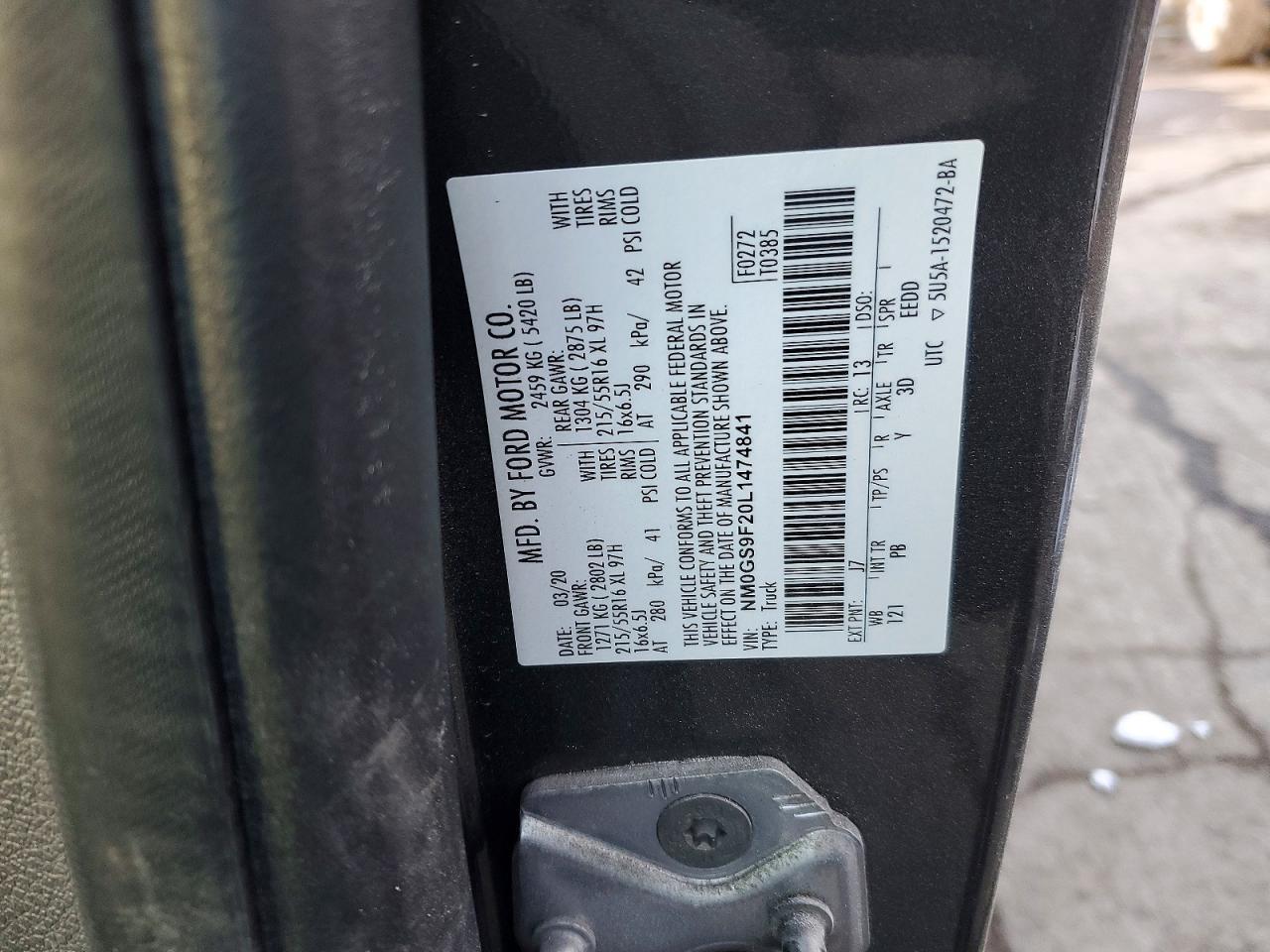 2020 FORD TRANSIT CONNECT