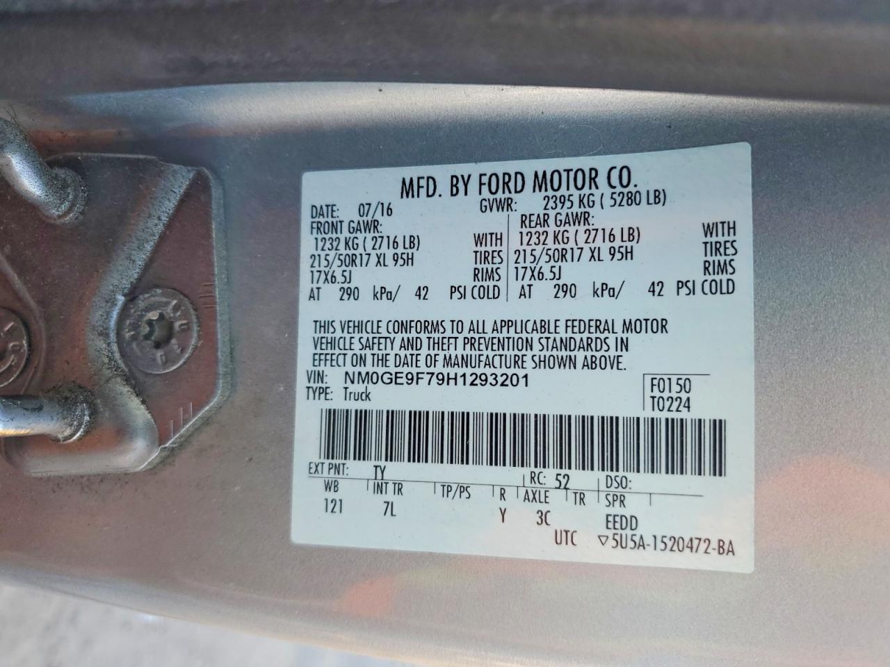 2017 FORD TRANSIT CONNECT