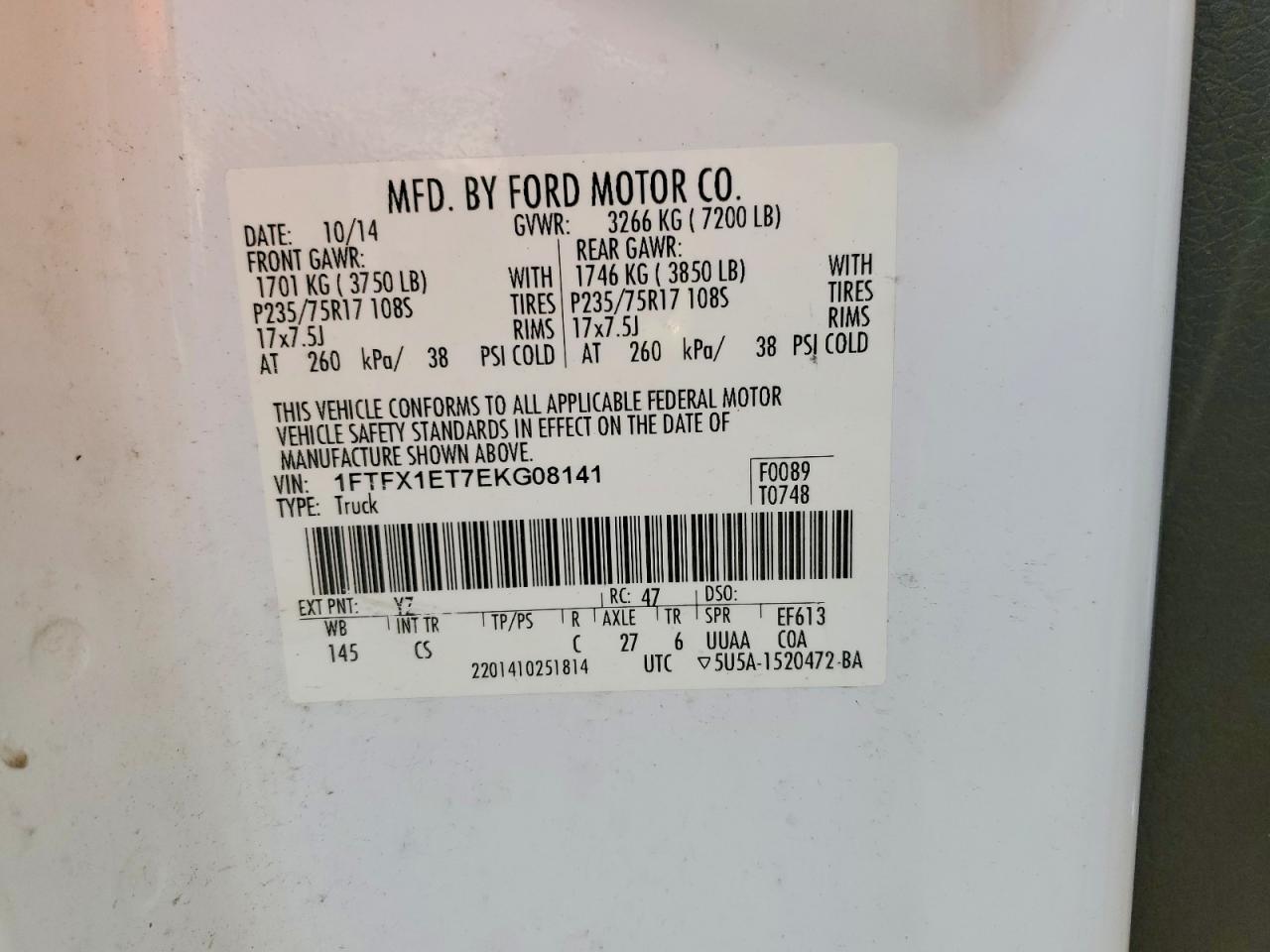2014 FORD F-150