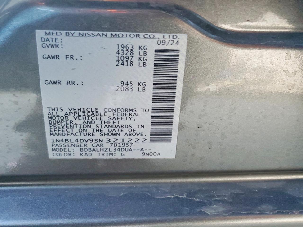 2025 NISSAN ALTIMA