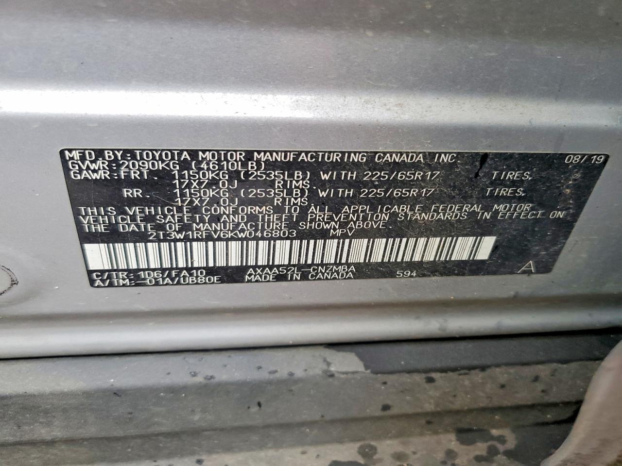 2019 TOYOTA RAV4