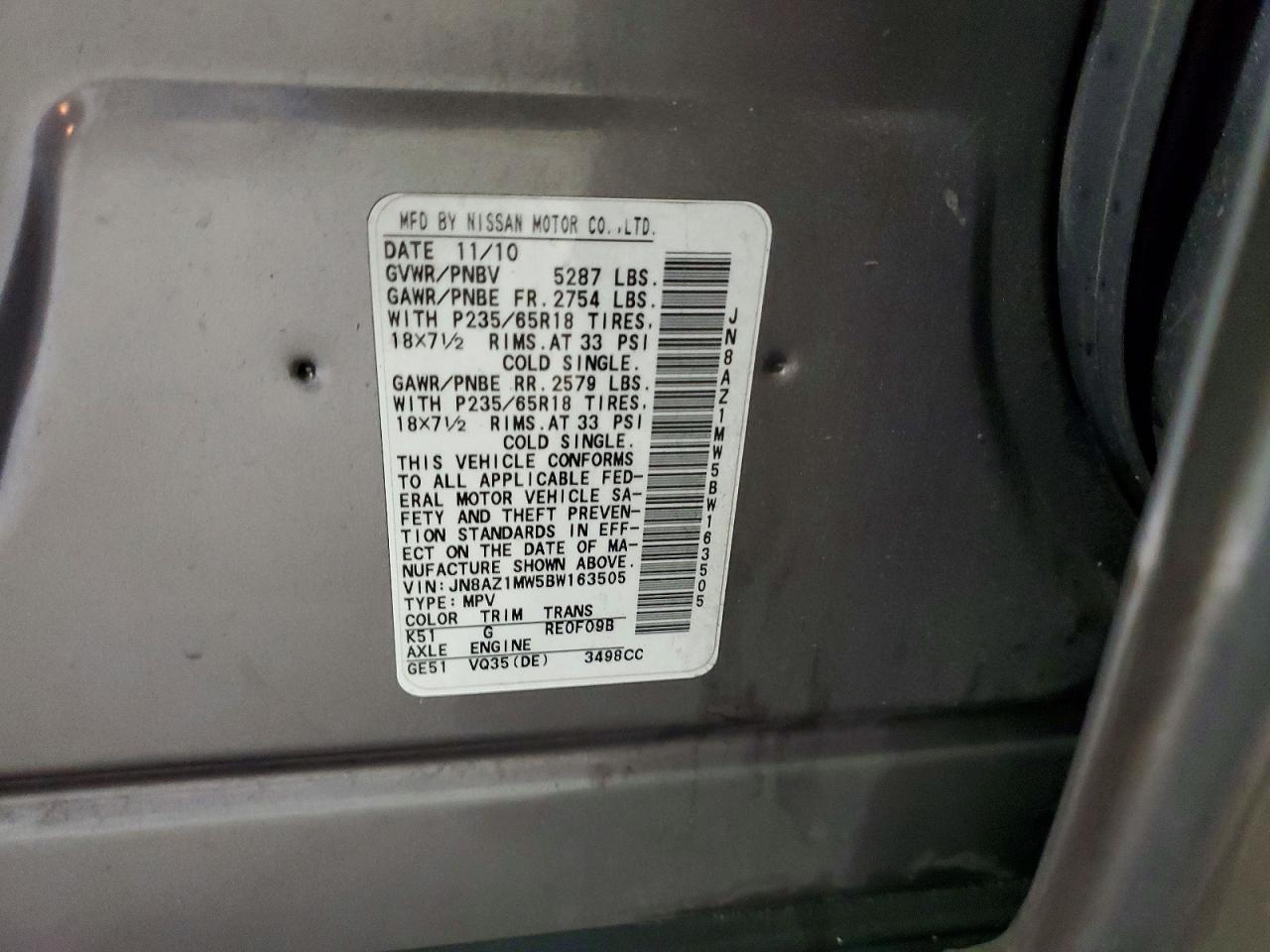 2011 NISSAN MURANO