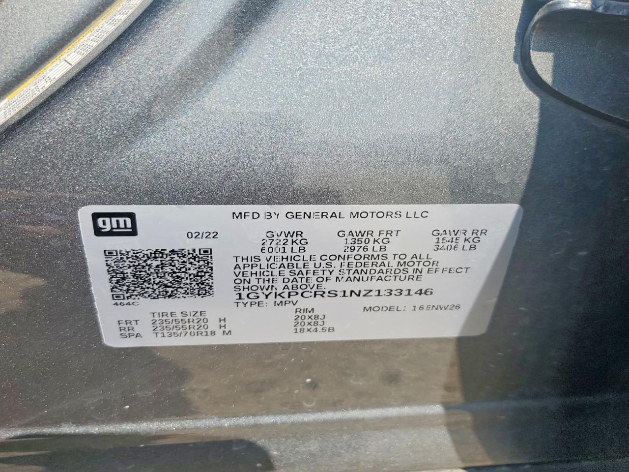 2022 CADILLAC XT6
