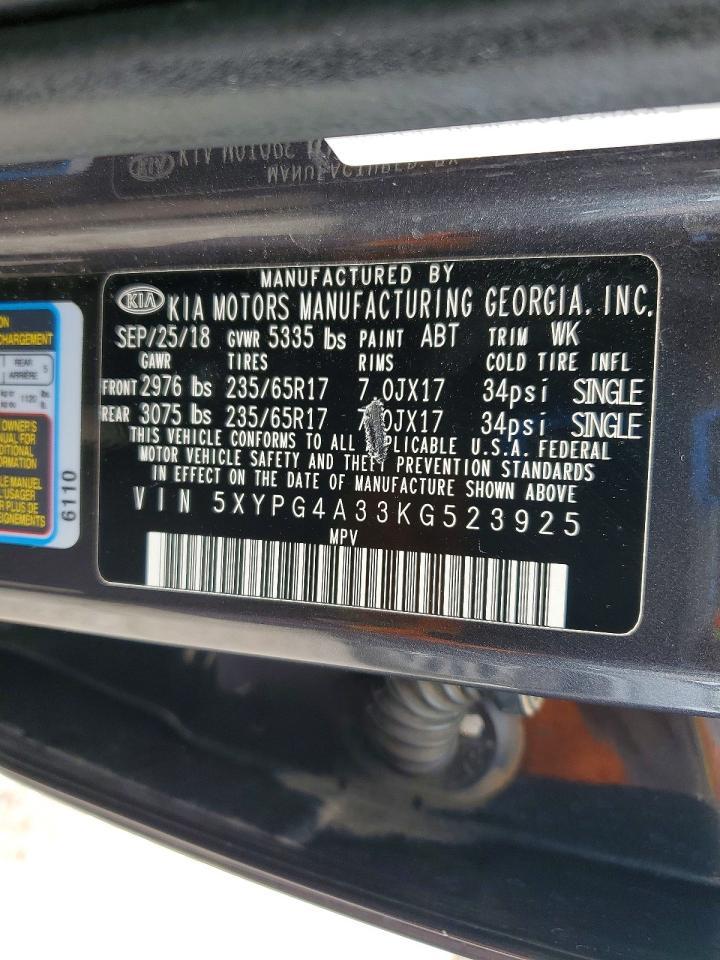 2019 KIA SORENTO