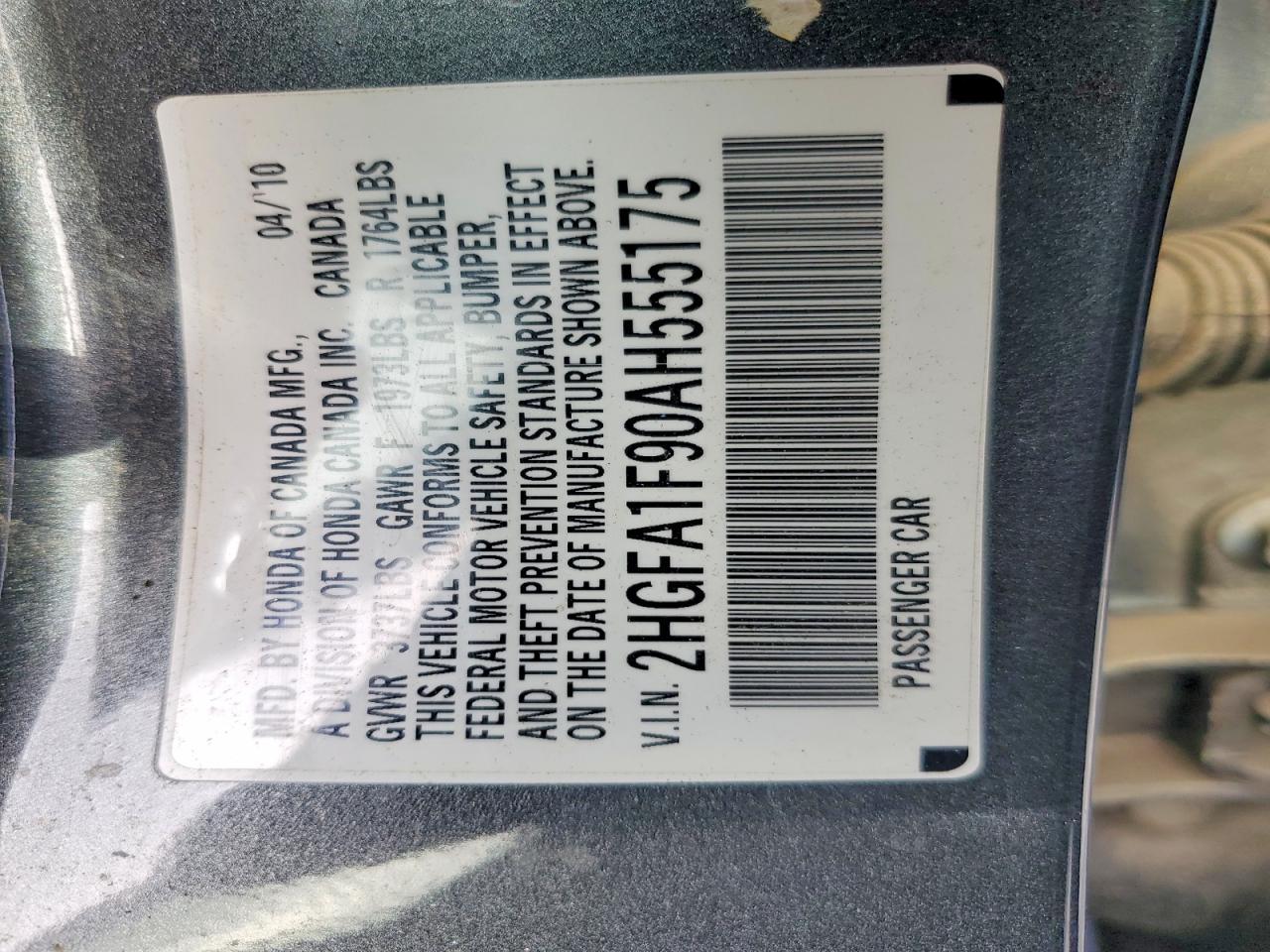 2010 HONDA CIVIC