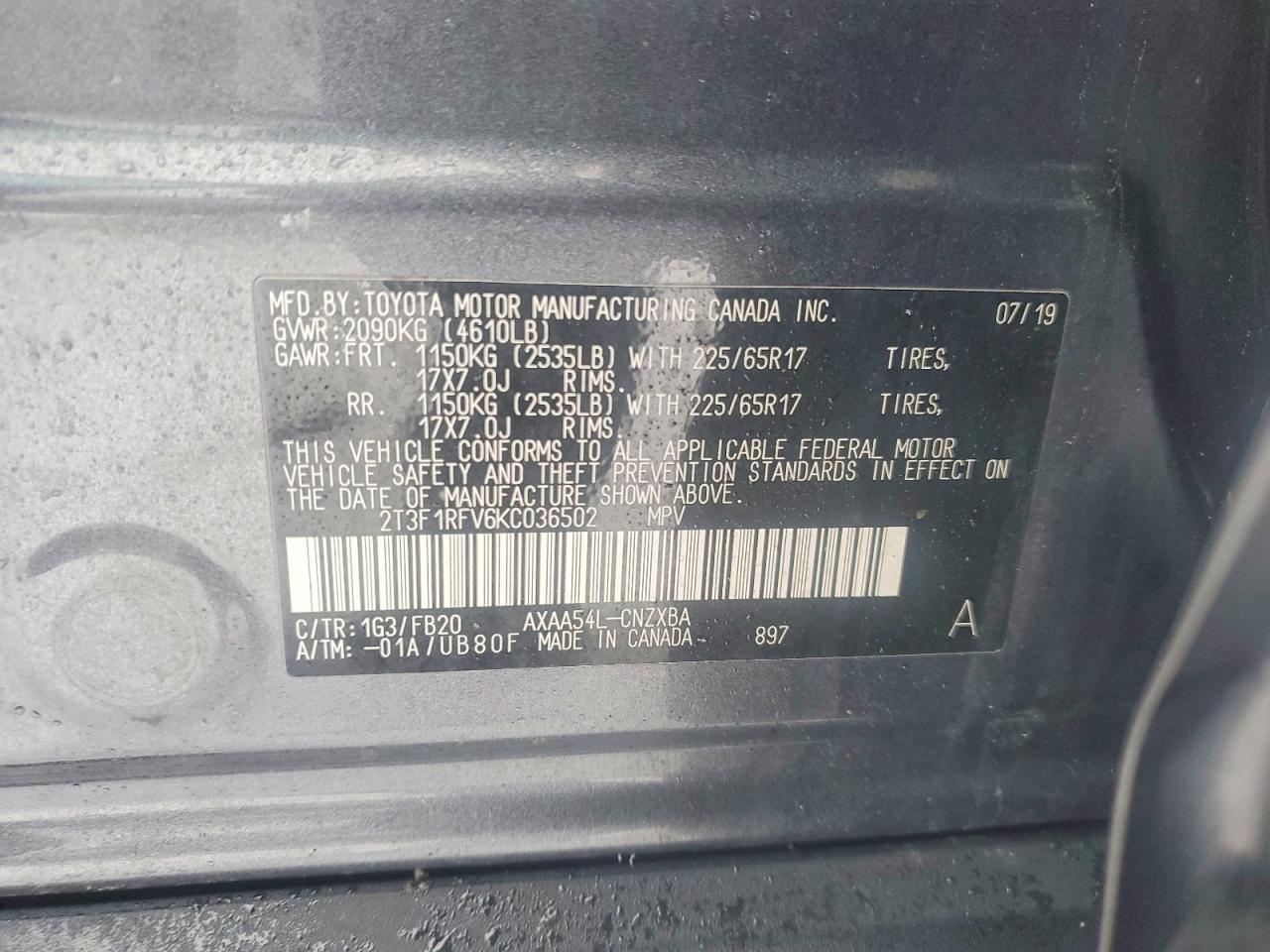 2019 TOYOTA RAV4