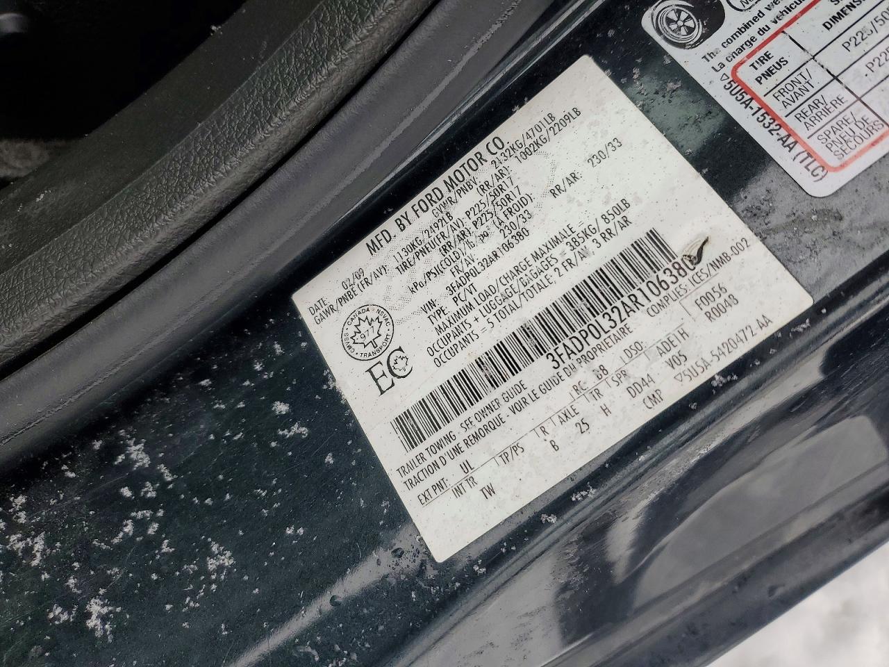 2010 FORD FUSION