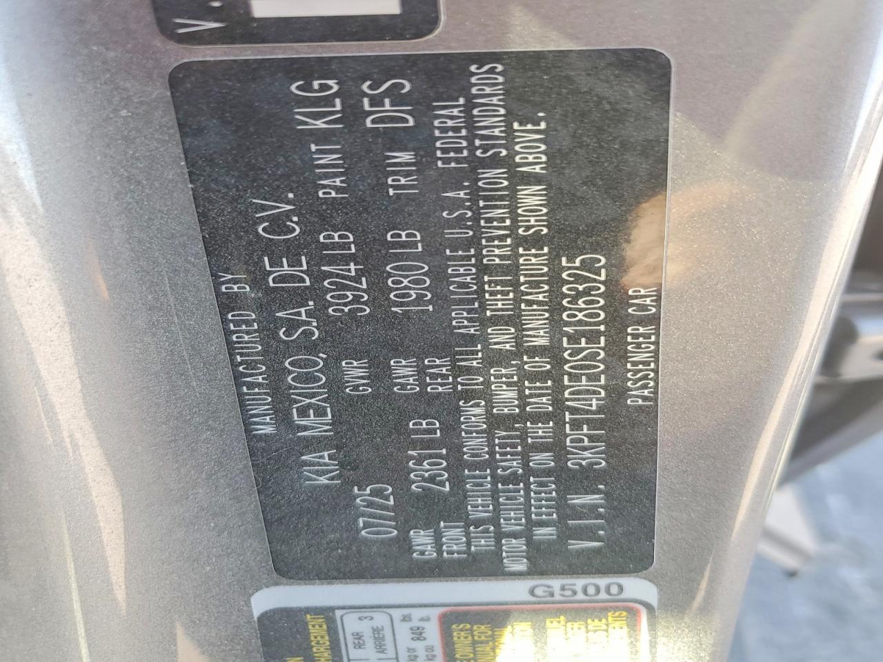 2025 KIA K4
