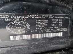 2013 HYUNDAI SONATA