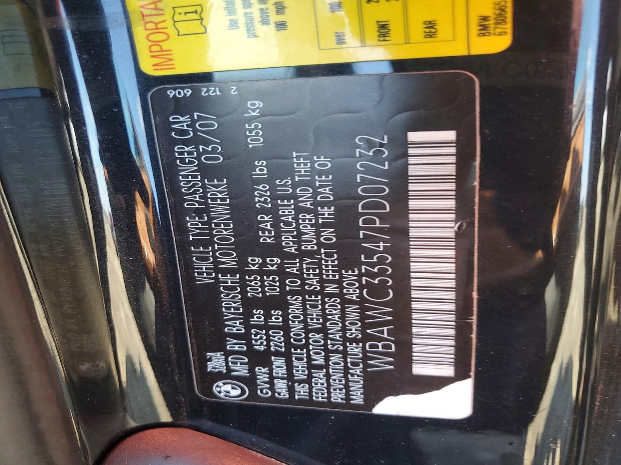 2007 BMW 3 SERIES