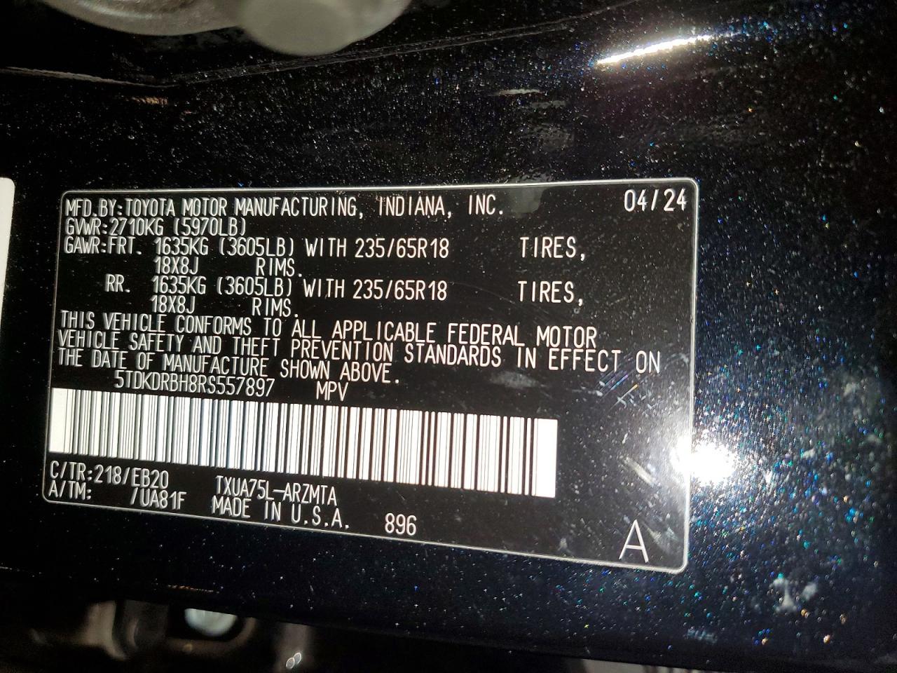 2024 TOYOTA HIGHLANDER