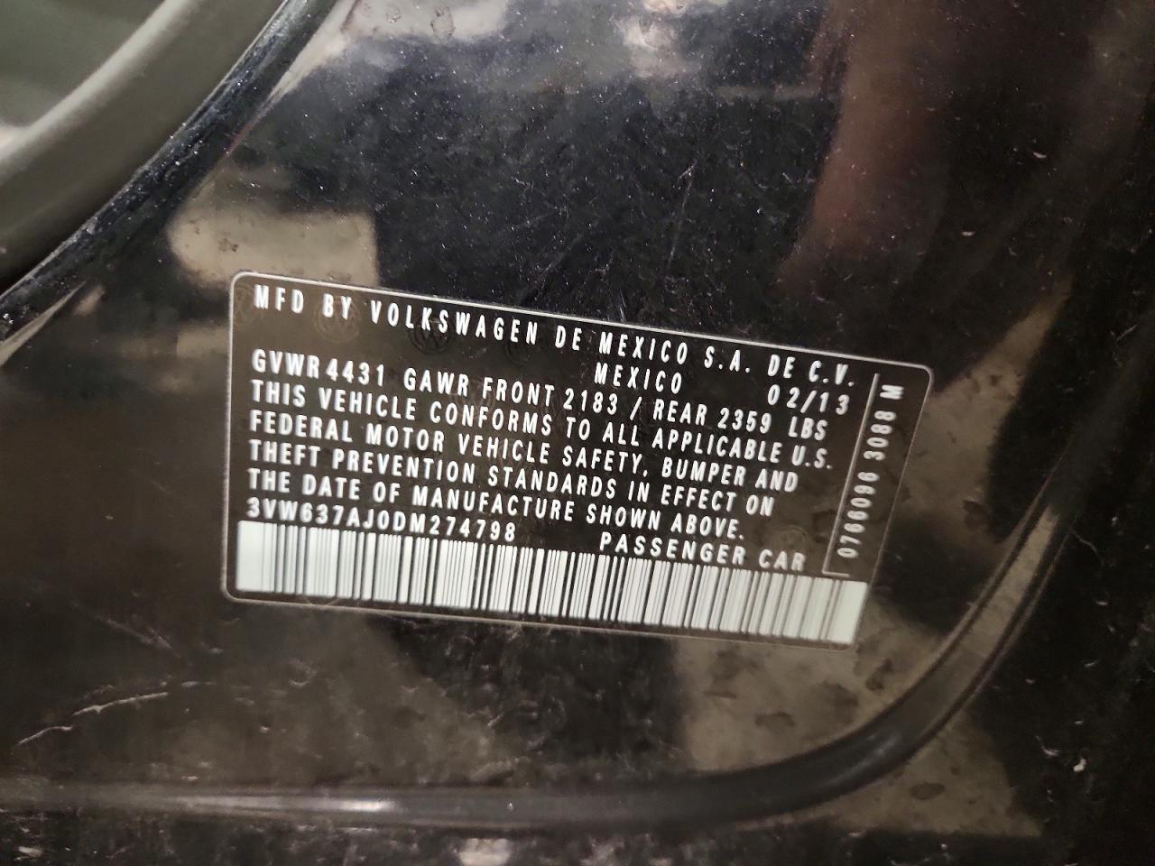 2013 VOLKSWAGEN JETTA
