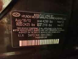 2011 HYUNDAI SONATA