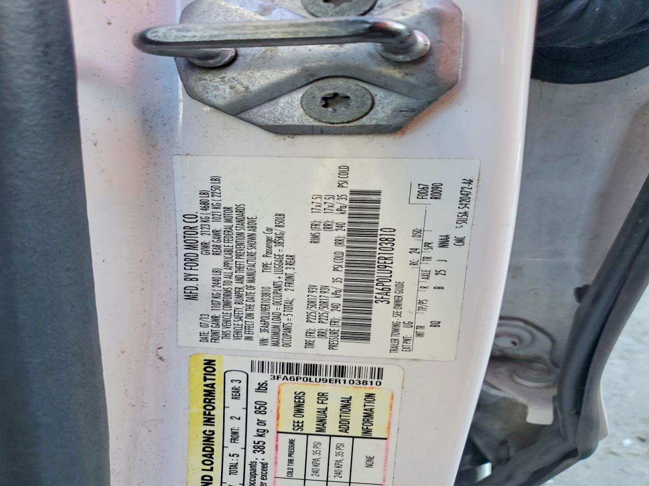 2014 FORD FUSION