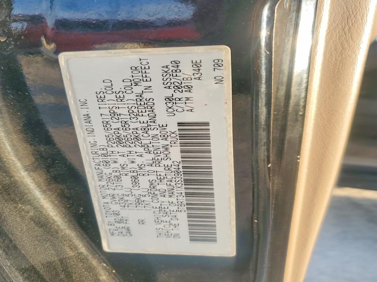 2003 TOYOTA TUNDRA